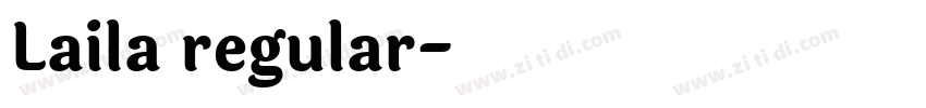 Laila regular字体转换